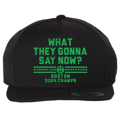 Boston Champs What They Gonna Say Now Wool Snapback Cap