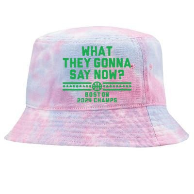 Boston Champs What They Gonna Say Now Tie-Dyed Bucket Hat