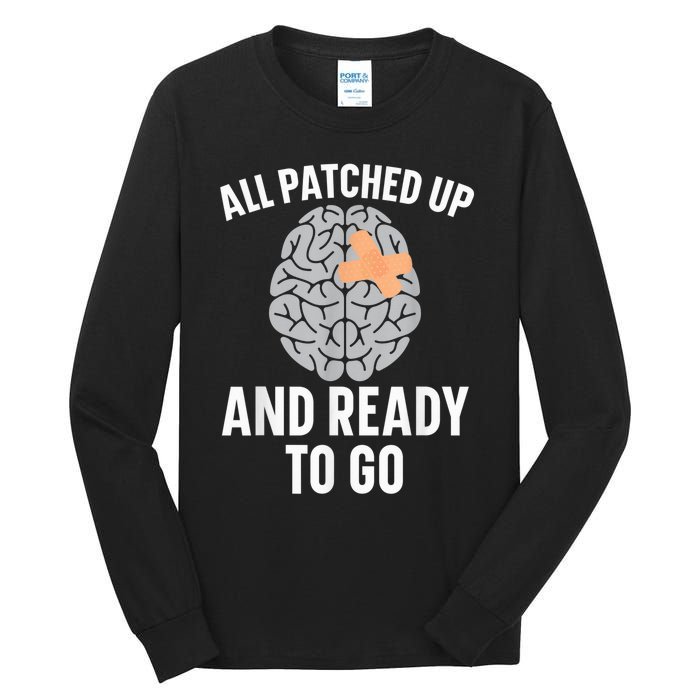 Brain Cancer Warrior Cancer Awareness Cancer Sucks Tall Long Sleeve T-Shirt