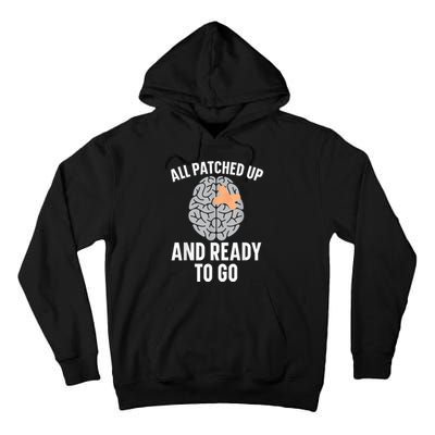 Brain Cancer Warrior Cancer Awareness Cancer Sucks Tall Hoodie