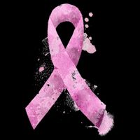 Breast Cancer Watercolor Ribbon Womens Tank Top