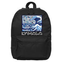 Blue Cats Wave For Kamala Funny 16 in Basic Backpack