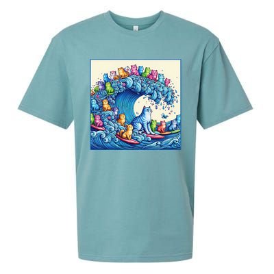 Blue Cats Wave For Kamala Sueded Cloud Jersey T-Shirt