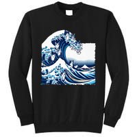 Blue Cats Wave For Kamala Funny Cat Owners Kamala Harris Tall Sweatshirt