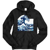 Blue Cats Wave For Kamala Funny Cat Owners Kamala Harris Tie Dye Hoodie