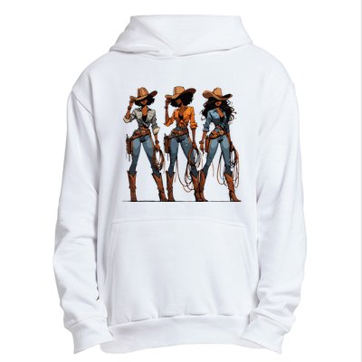 Black Cowgirl Western Rodeo Melanin Black History Texas Urban Pullover Hoodie