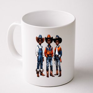 Black Cowboy Western Rodeo Melanin Black History Texas Coffee Mug