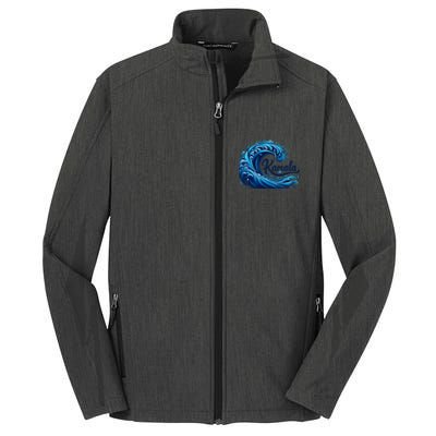 Blue Cats Wave For Kamala Core Soft Shell Jacket