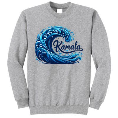 Blue Cats Wave For Kamala Tall Sweatshirt