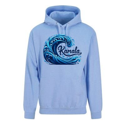 Blue Cats Wave For Kamala Unisex Surf Hoodie