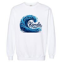 Blue Cats Wave For Kamala Garment-Dyed Sweatshirt