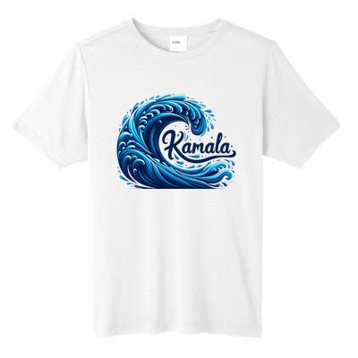 Blue Cats Wave For Kamala Tall Fusion ChromaSoft Performance T-Shirt