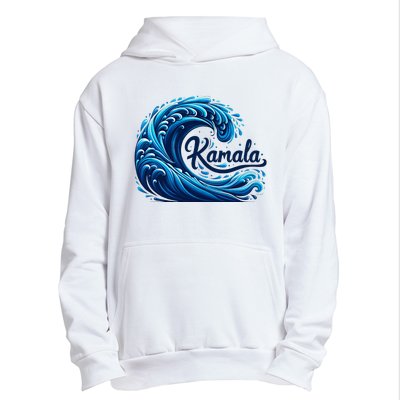 Blue Cats Wave For Kamala Urban Pullover Hoodie