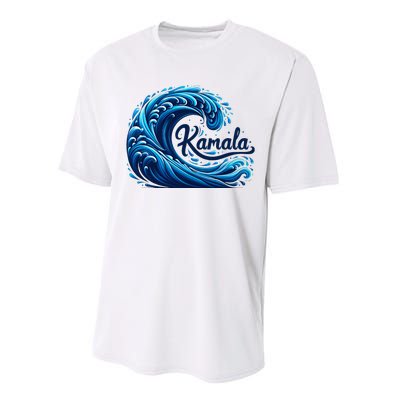 Blue Cats Wave For Kamala Performance Sprint T-Shirt