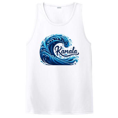 Blue Cats Wave For Kamala PosiCharge Competitor Tank