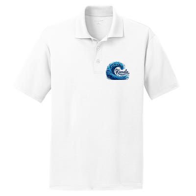 Blue Cats Wave For Kamala PosiCharge RacerMesh Polo