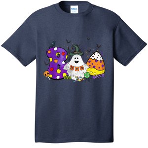 Boo Creepy Witch Ghost Funny Halloween Costume Spooky T-Shirt