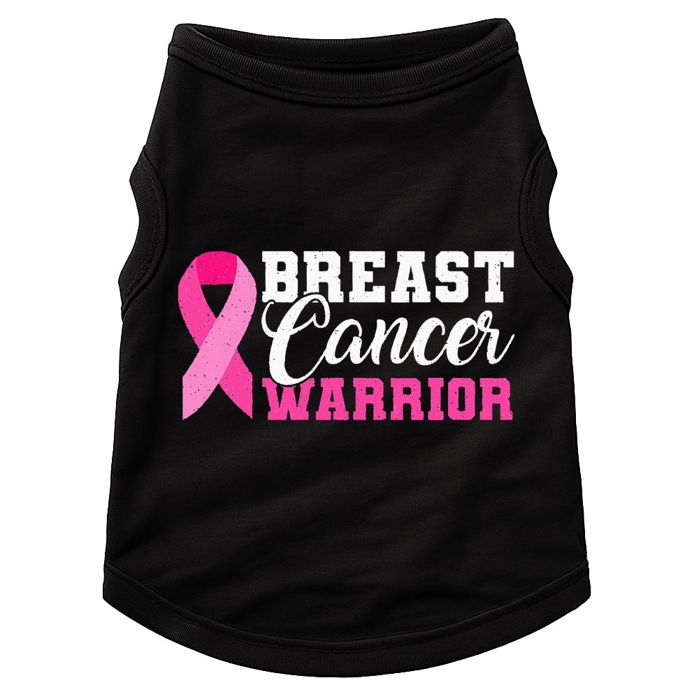 Breast Cancer Warrior Pink Ribbon Doggie Tank