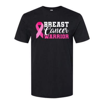 Breast Cancer Warrior Pink Ribbon Softstyle® CVC T-Shirt