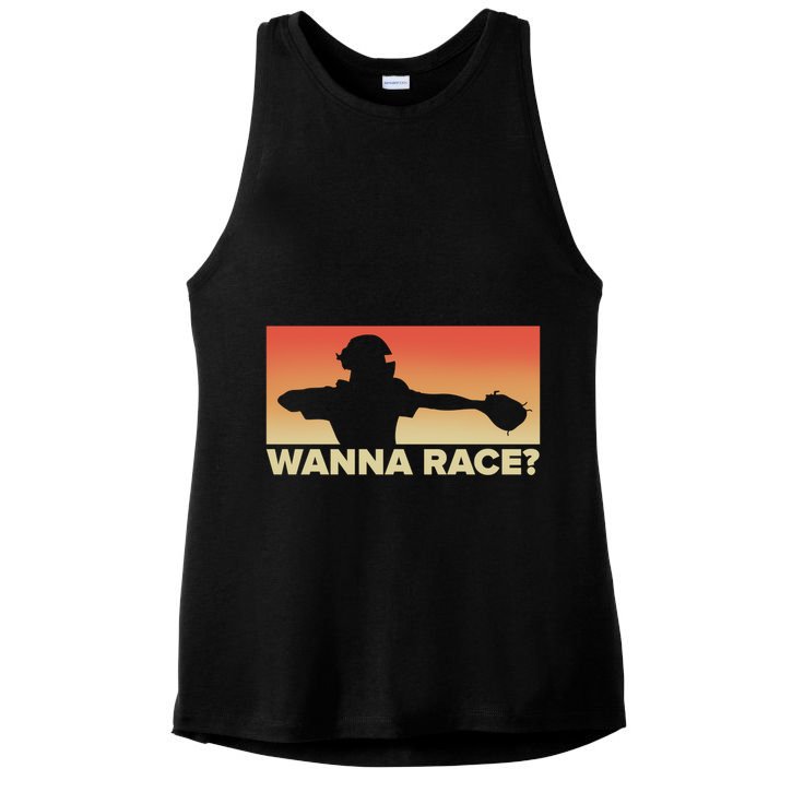 Baseball Catcher Wanna Race Gift Baseball Gift Sports Gift Ladies PosiCharge Tri-Blend Wicking Tank
