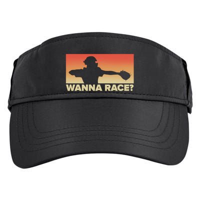 Baseball Catcher Wanna Race Gift Baseball Gift Sports Gift Adult Drive Performance Visor