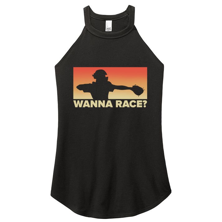 Baseball Catcher Wanna Race Gift Baseball Gift Sports Gift Women's Perfect Tri Rocker Tank