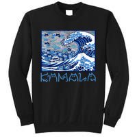 Blue Cats Wave Childless Cat Lady For Kama 2024 Sweatshirt