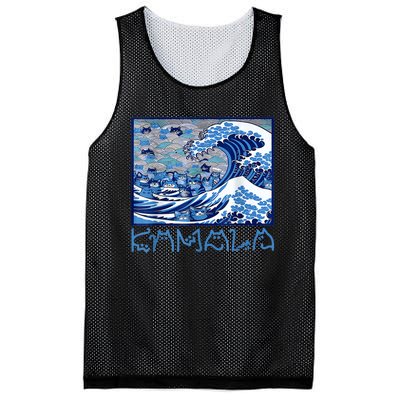 Blue Cats Wave Childless Cat Lady For Kama 2024 Mesh Reversible Basketball Jersey Tank