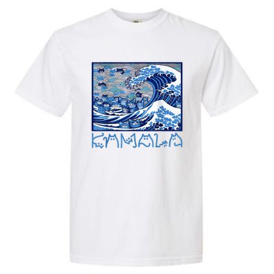 Blue Cats Wave Childless Cat Lady For Kama 2024 Garment-Dyed Heavyweight T-Shirt