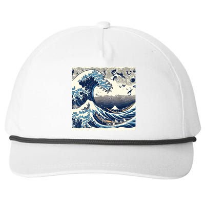 Blue Cats Wave For Kamala Funny Snapback Five-Panel Rope Hat