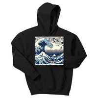 Blue Cats Wave For Kamala Funny Kids Hoodie