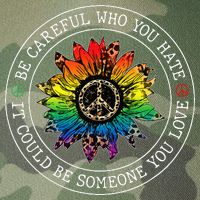 Be Careful Who You Hate It Could Be Someone Legacy Tie Dye Trucker Hat