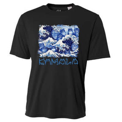 Blue Cats Wave Childless Cat Lady For Kama 2024 Cooling Performance Crew T-Shirt