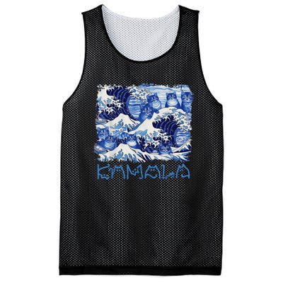 Blue Cats Wave Childless Cat Lady For Kama 2024 Mesh Reversible Basketball Jersey Tank