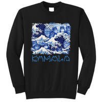 Blue Cats Wave Childless Cat Lady For Kama 2024 Tall Sweatshirt