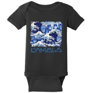 Blue Cats Wave Childless Cat Lady For Kama 2024 Baby Bodysuit