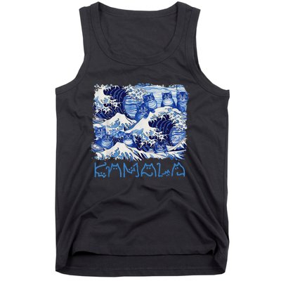 Blue Cats Wave Childless Cat Lady For Kama 2024 Tank Top