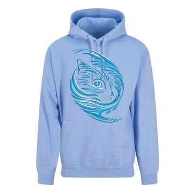 Blue Cat Wave For Kamala 47 Funny Cat Ladies Harris 2024 Gift Unisex Surf Hoodie