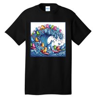 Blue Cats Wave For Kamala Funny Tall T-Shirt