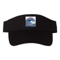 Blue Cats Wave For Kamala Funny Valucap Bio-Washed Visor