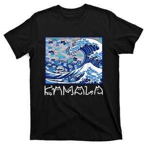 Blue Cats Wave For Kamala Funny T-Shirt