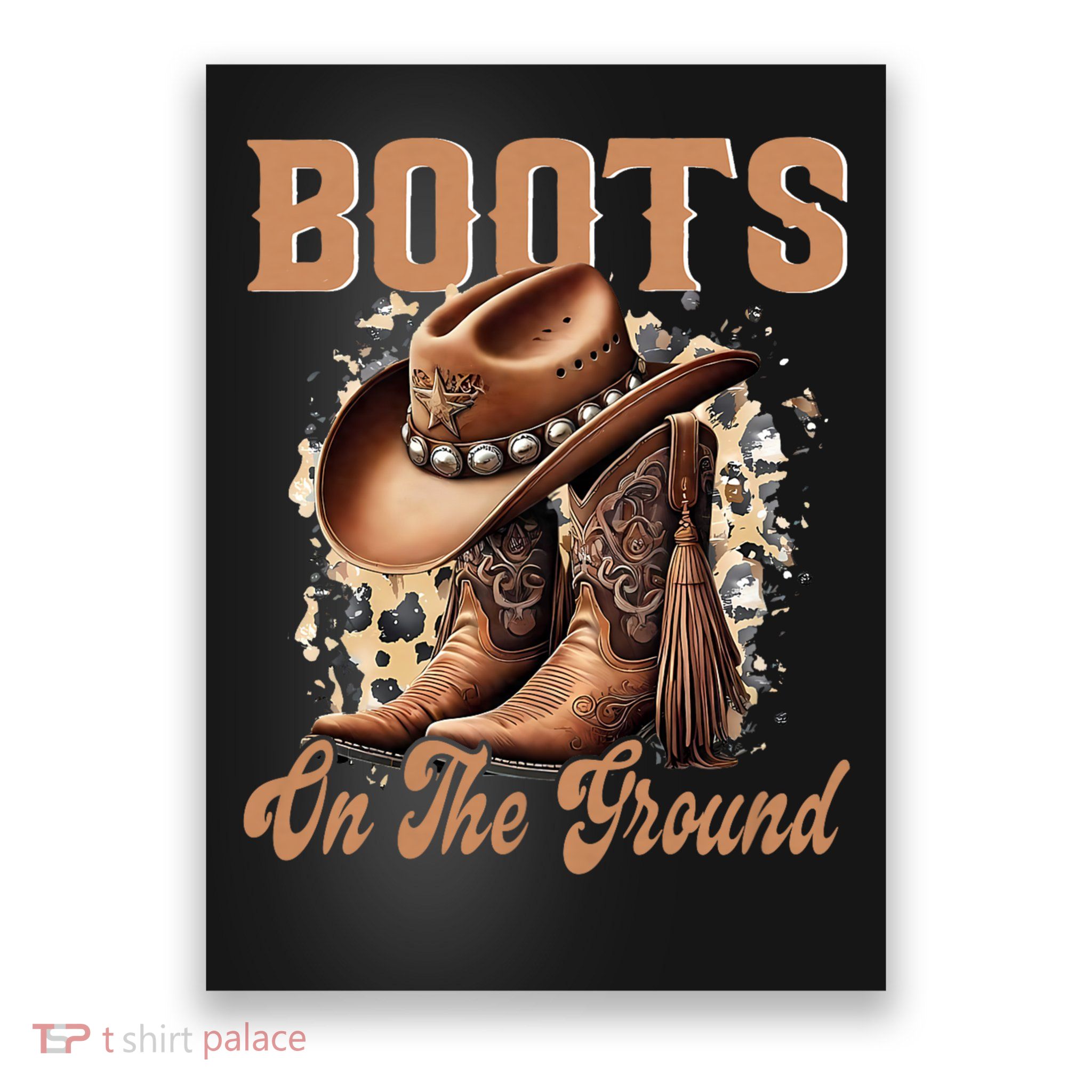 Boot Cowboy Western Cowgirl Linedance Poster