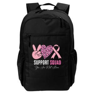 Breast Cancer Warrior Support Squad Leopard Pink Ribbon Gifts Daily Commute Backpack