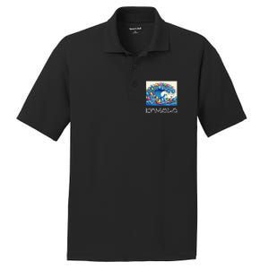 Blue Cats Wave For Kamala Harris Funny PosiCharge RacerMesh Polo