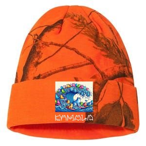 Blue Cats Wave For Kamala Harris Funny Kati Licensed 12" Camo Beanie