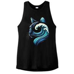 Blue Cats Wave For Kamala Funny Blue Wave Of Cat Ladies Gift Ladies PosiCharge Tri-Blend Wicking Tank