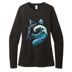 Blue Cats Wave For Kamala Funny Blue Wave Of Cat Ladies Gift Womens CVC Long Sleeve Shirt