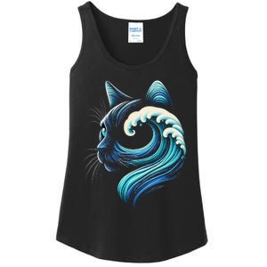 Blue Cats Wave For Kamala Funny Blue Wave Of Cat Ladies Gift Ladies Essential Tank