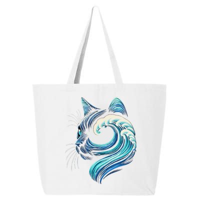 Blue Cats Wave For Kamala Funny Blue Wave Of Cat Ladies Gift 25L Jumbo Tote