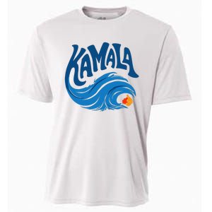 Blue Cat Wave For Kamala Harris Trump Cooling Performance Crew T-Shirt